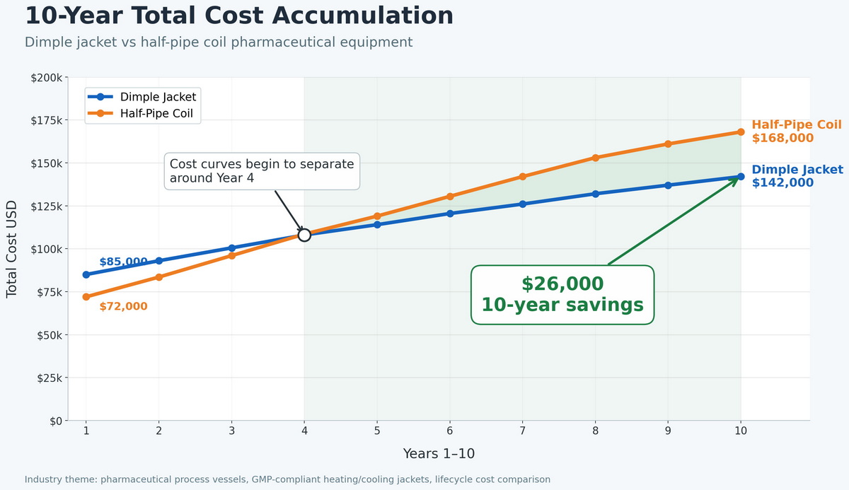 10 Year Life Cycle Cost Accumulation Graph 10 Year Life Cycle Cost Accumulation Graph