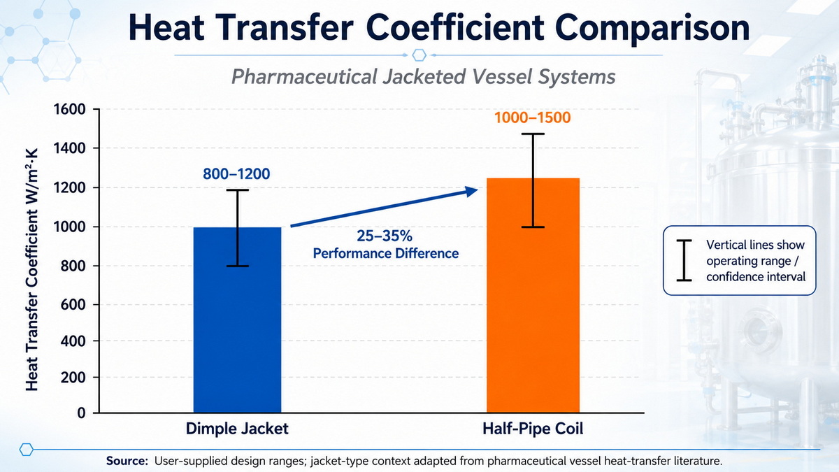 Heat Transfer Coefficient Comparison Bar Chart Heat Transfer Coefficient Comparison Bar Chart
