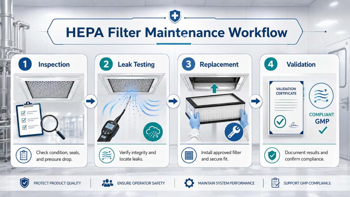 HEPA Filter Maintenance Workflow HEPA Filter Maintenance Workflow