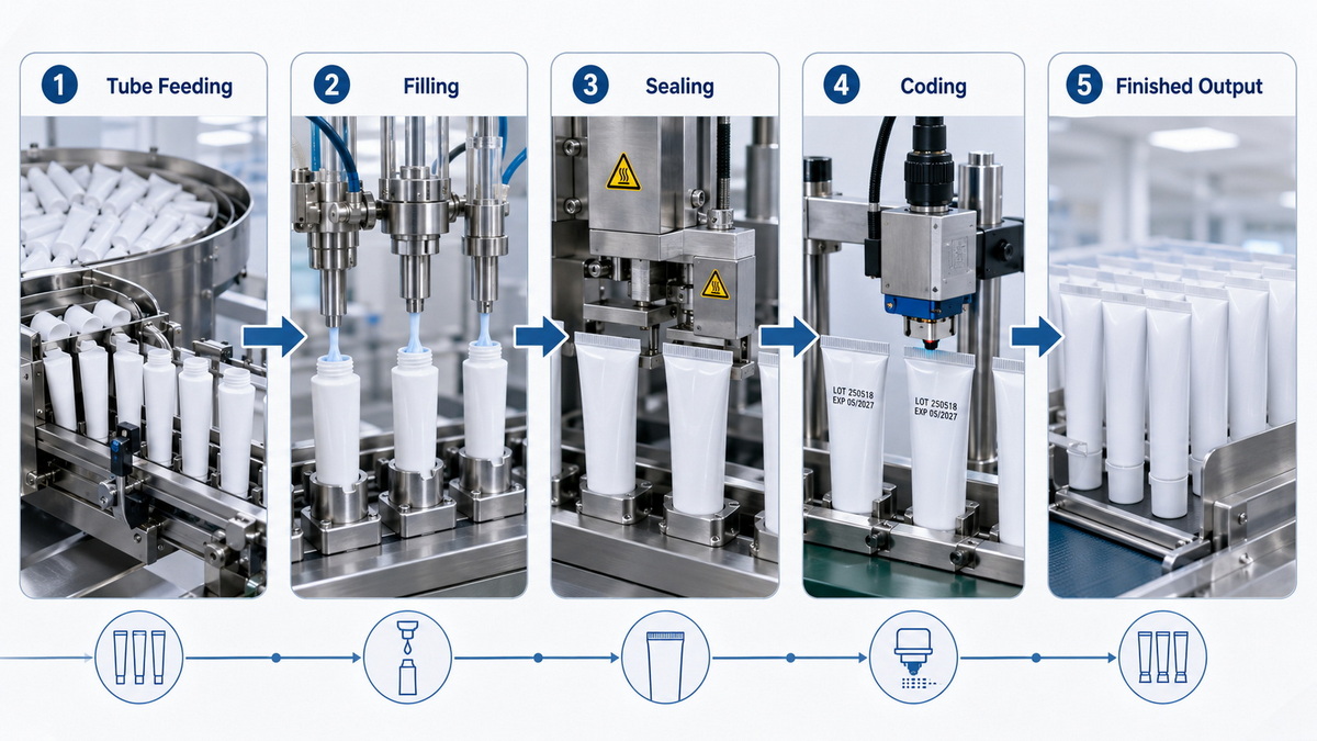 Tube Filling Process Tube Filling Process