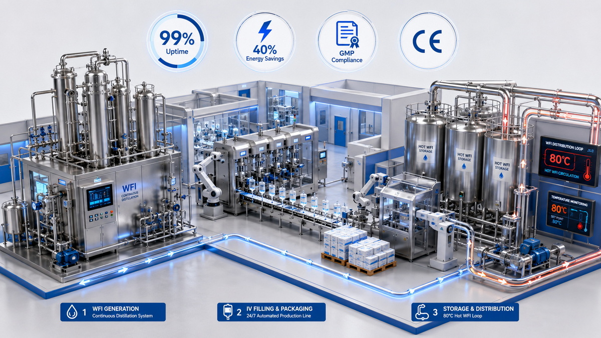 Pharmaceutical Factory Layout With Continuous Distillation WFI System Pharmaceutical Factory Layout With Continuous Distillation WFI System