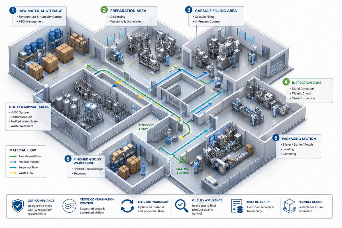 Pharmaceutical Factory Layout Planning Pharmaceutical Factory Layout Planning