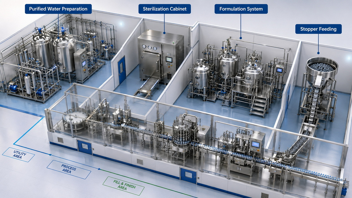 Integrated Pharmaceutical Line Layout Integrated Pharmaceutical Line Layout