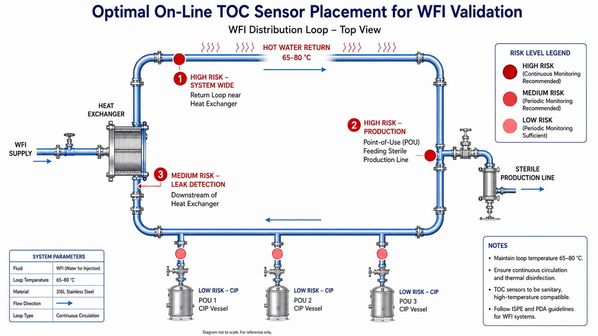 WFI Distribution System With Optimal TOC Sensor Locations WFI Distribution System With Optimal TOC Sensor Locations