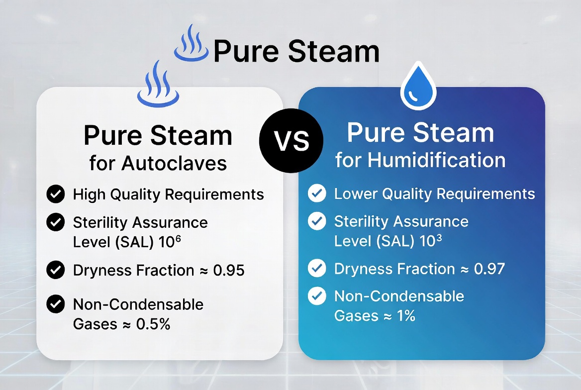 Pure Steam Comparison Infographic Pure Steam Comparison Infographic