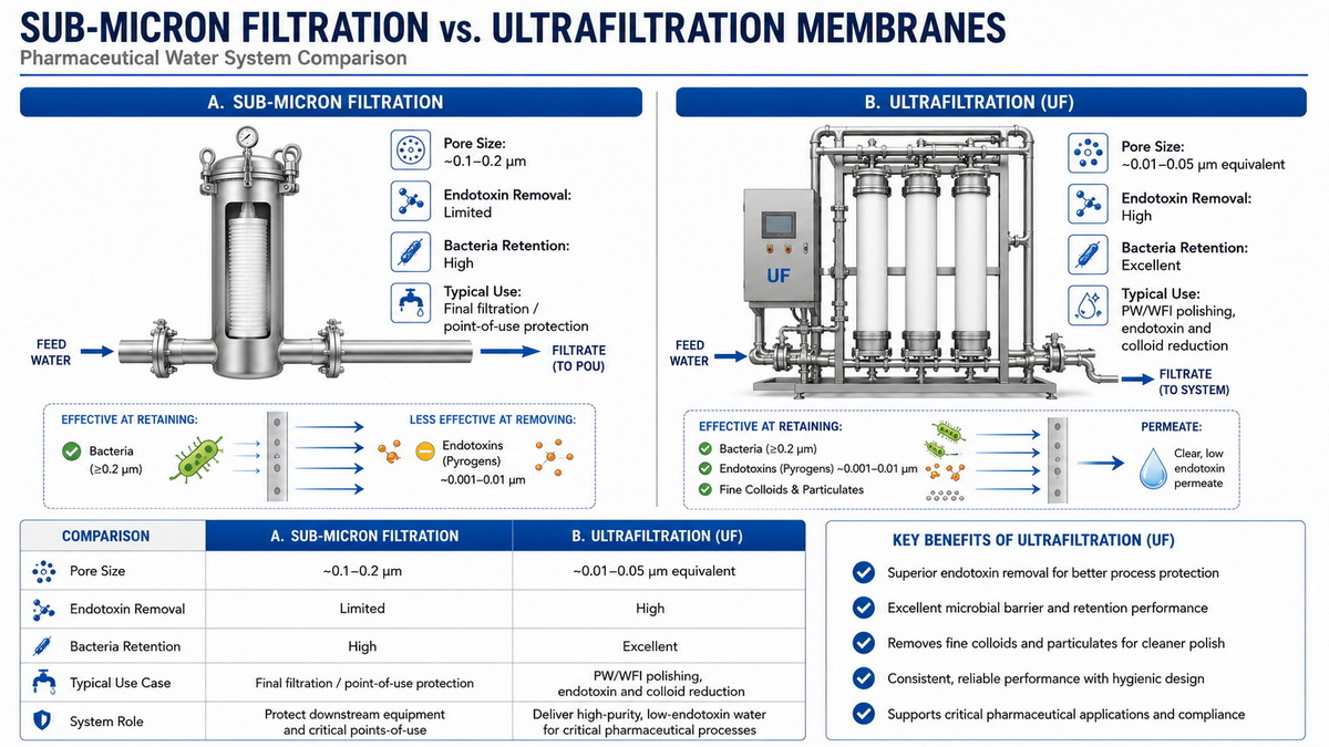 Sub-Micron Filtration Vs Ultrafiltration Comparison
