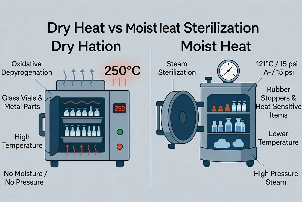 Dry Heat Vs Moist Heat Sterilization Comparison