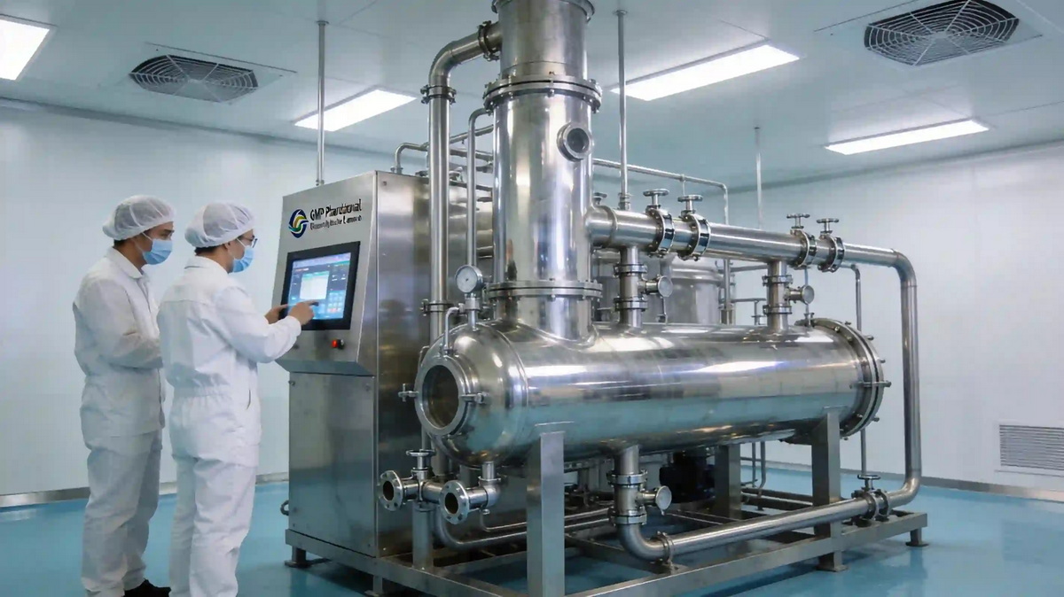 Multi Effect Water Distillation Machine In GMP Cleanroom