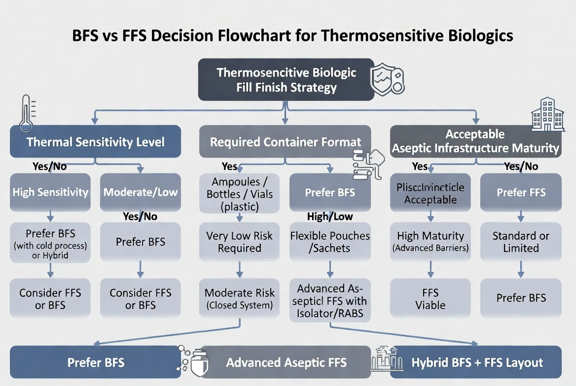 Biologic Fill Finish Decision Flowchart