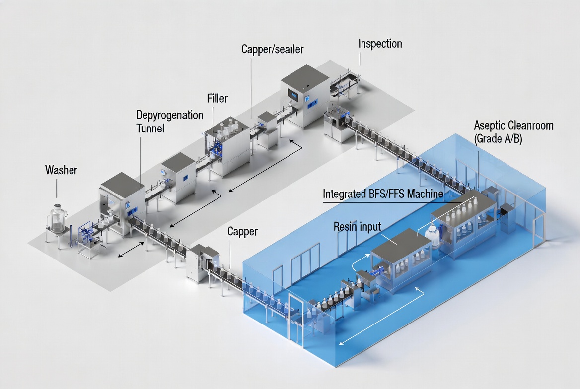 Glass Line Vs BFS FFS Line Layout
