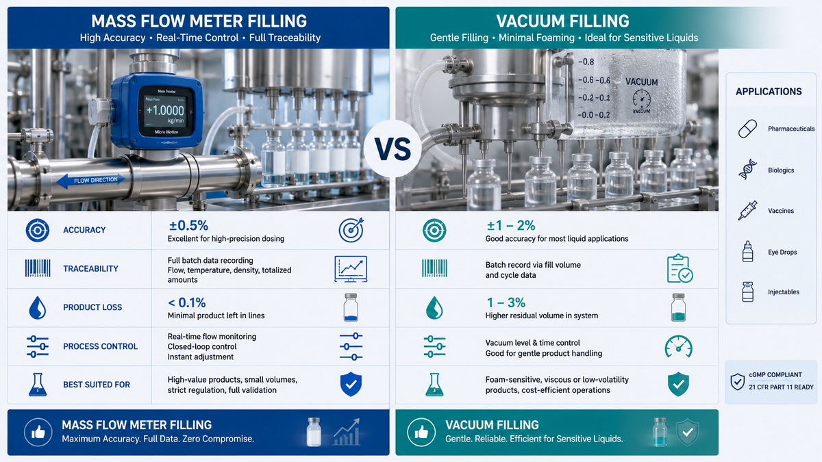 Mass Flow Meter Vs Vacuum Filling