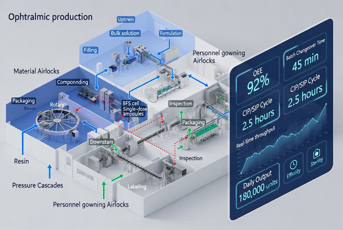 Ophthalmic Plant Layout Simulation View