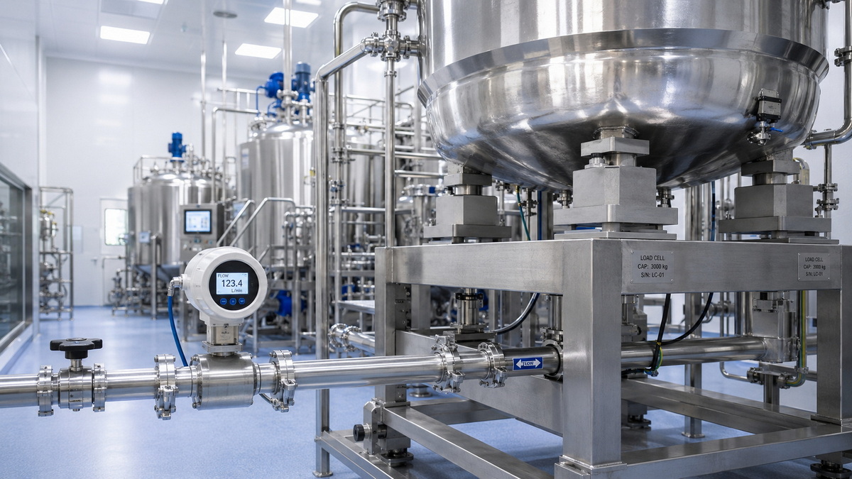 High End Pharmaceutical Production Line With Load Cells And Flow Meter.jpg