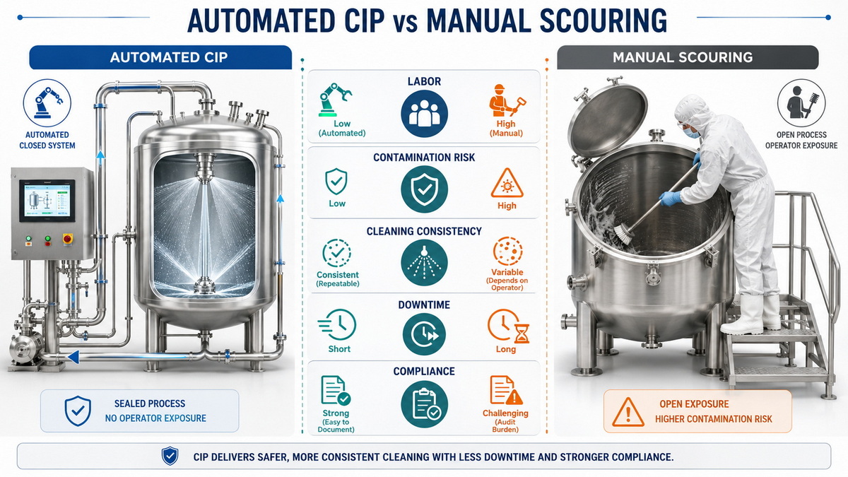 Automated Cip Vs Manual Scouring Comparison