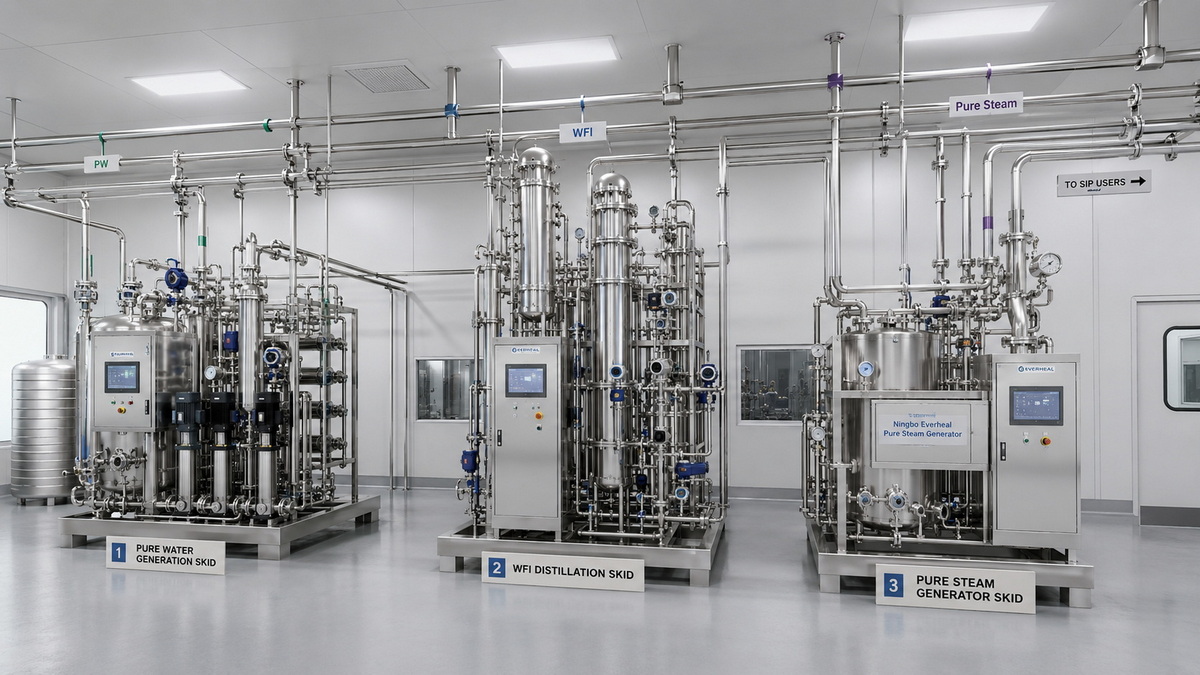 Pharmaceutical Utility Room With Pure Steam System